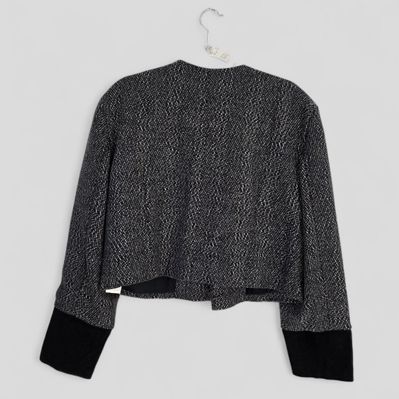 Free People Women's Layers  Crop‎ Fit Tweed Jacket XL - Picture 4 of 14